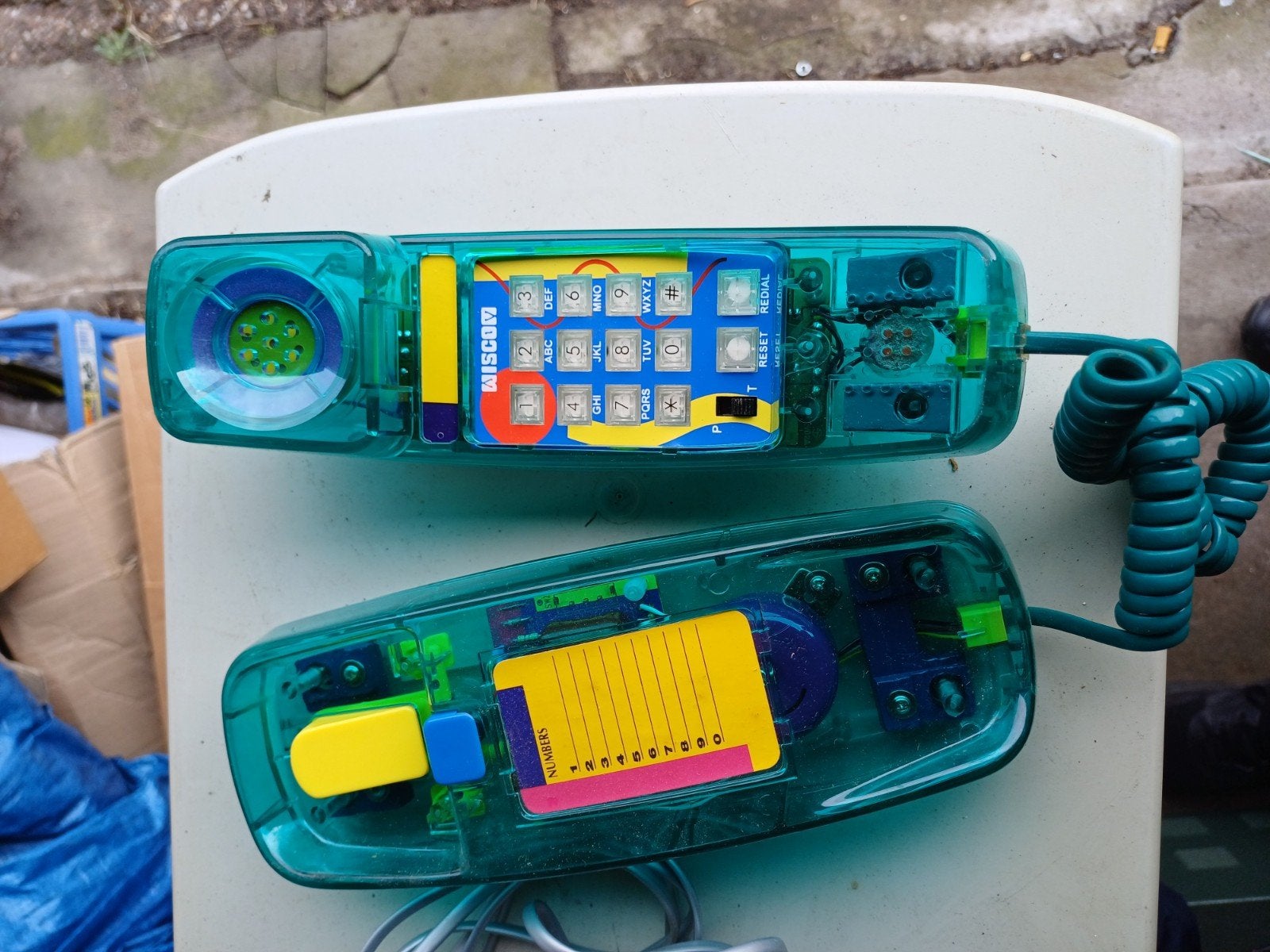 Vintage Wiscom Model 205 Telefoon - Transparant Groen, Ophalen of Verzenden, Nieuw