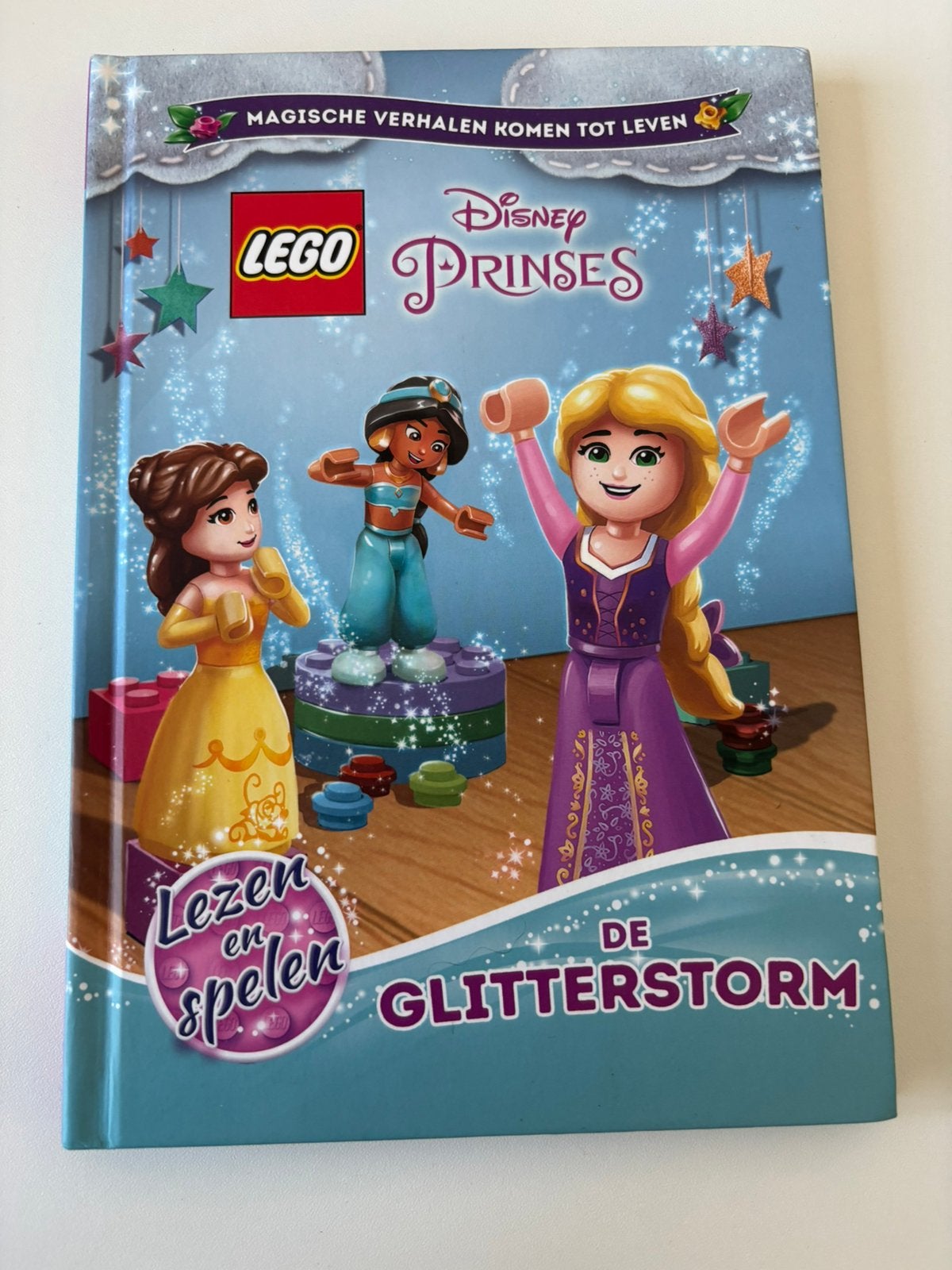 Lego Disney Princess boek - De glitterstorm, Ophalen of Verzenden, Zo goed als nieuw, Sprookjes