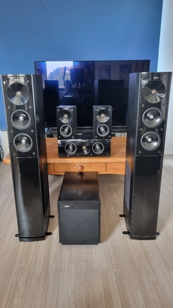 Jamo S606 5.1 home cinema surround set, Gebruikt, 70 watt of meer, 5.1-systeem, Overige spelers