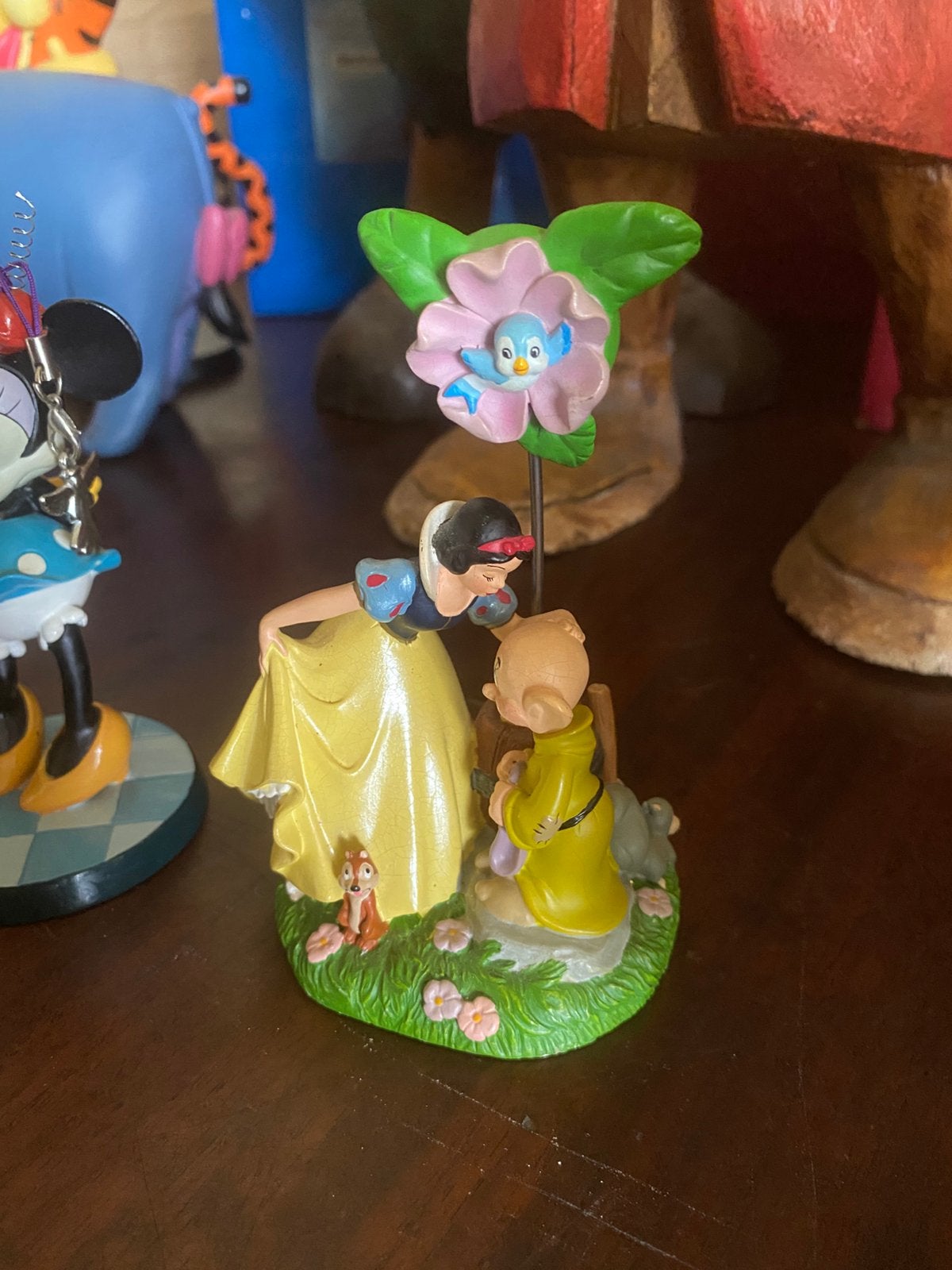 Snowwhite & dopey klein beeldje 10 cm, Verzamelen, Disney, Ophalen, Winnie de Poeh of vrienden, Zo goed als nieuw, Beeldje of Figuurtje