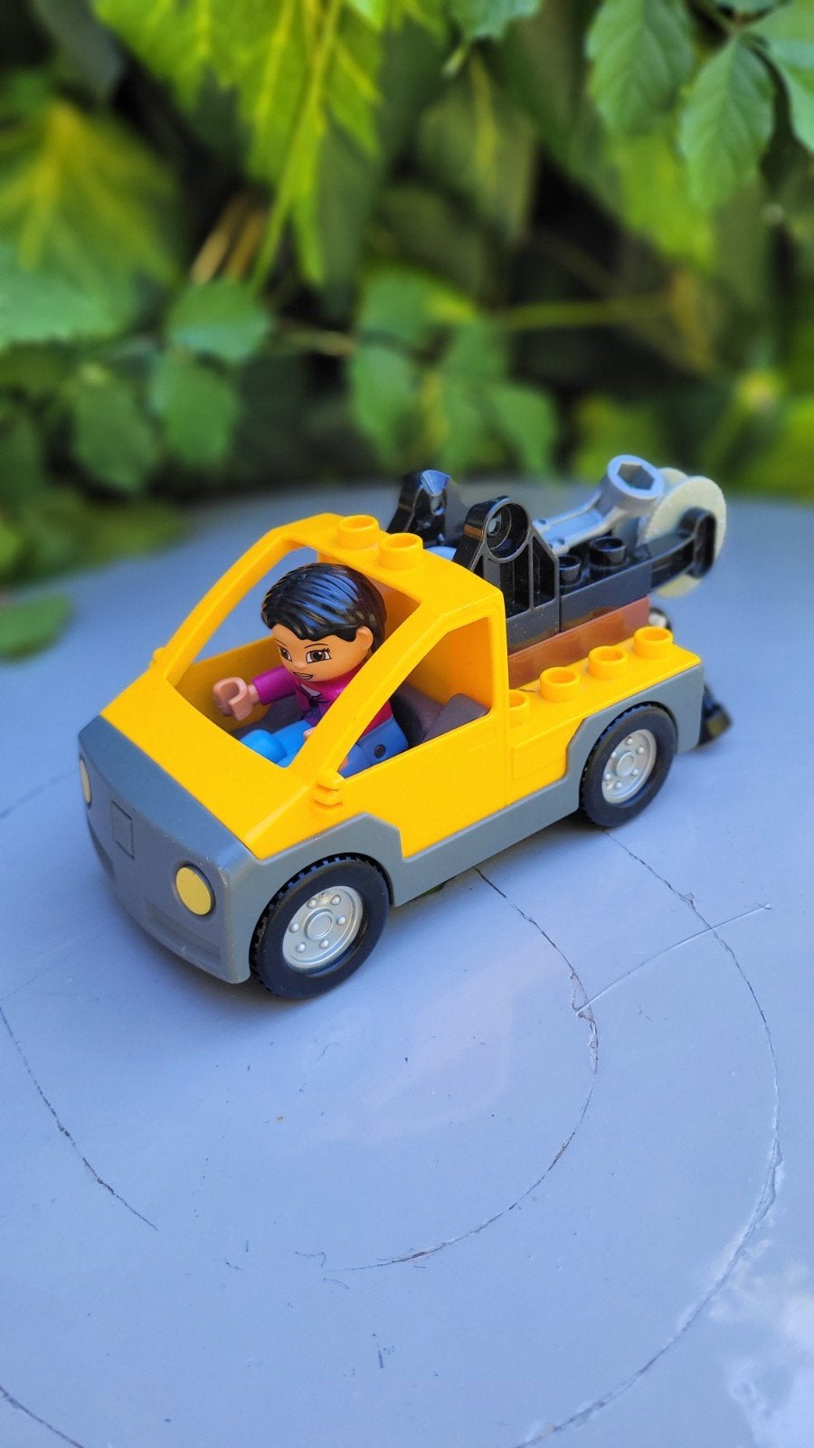 Lego Duplo takelwagen, Overige thema's, Ophalen of Verzenden, Zo goed als nieuw, Compleet