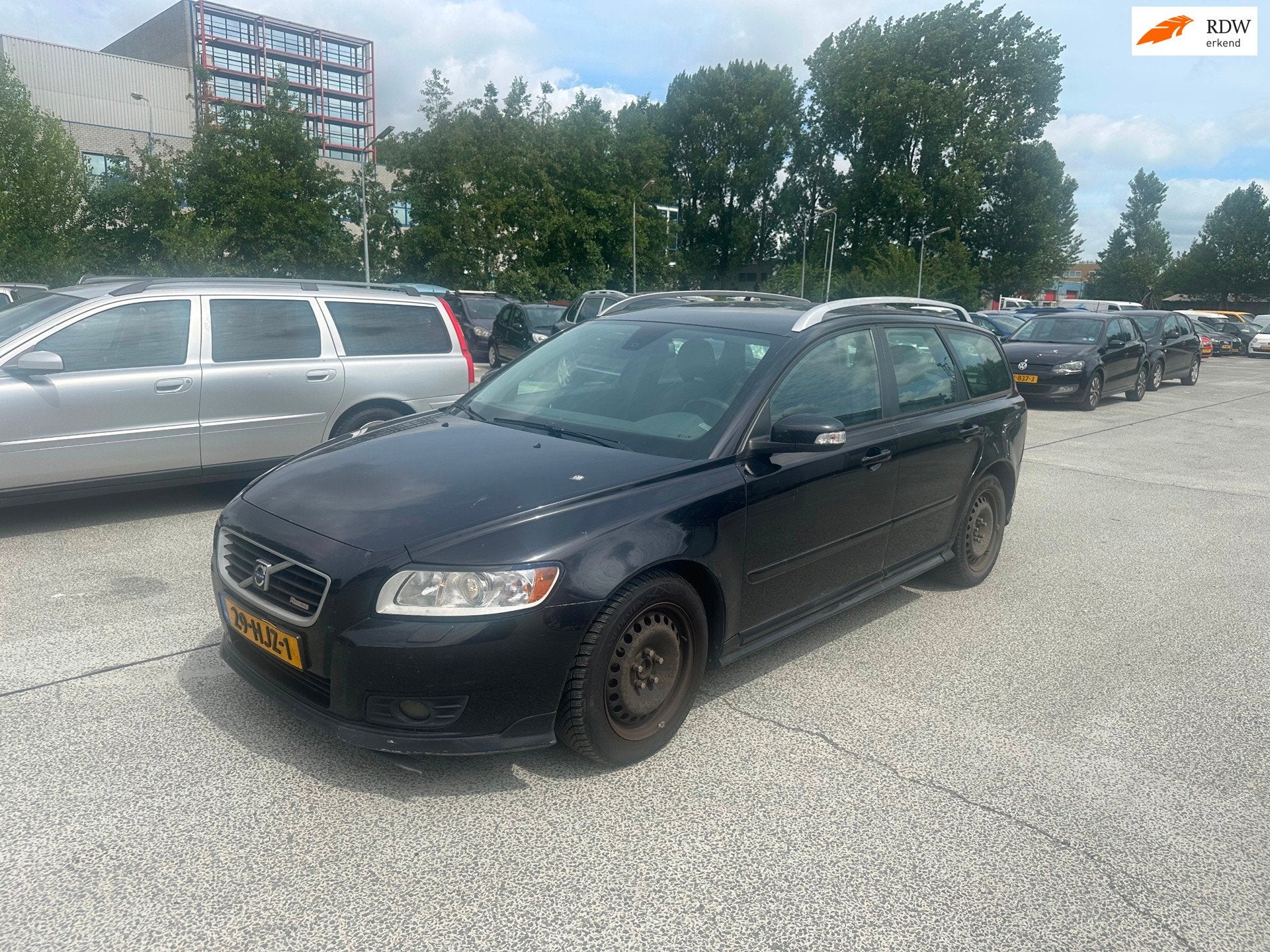 Volvo V50 2.0 Edition II Airco! Zwart! Leder! 2009, Auto's, Voorwielaandrijving, 1350 kg, Gebruikt, 1283 kg