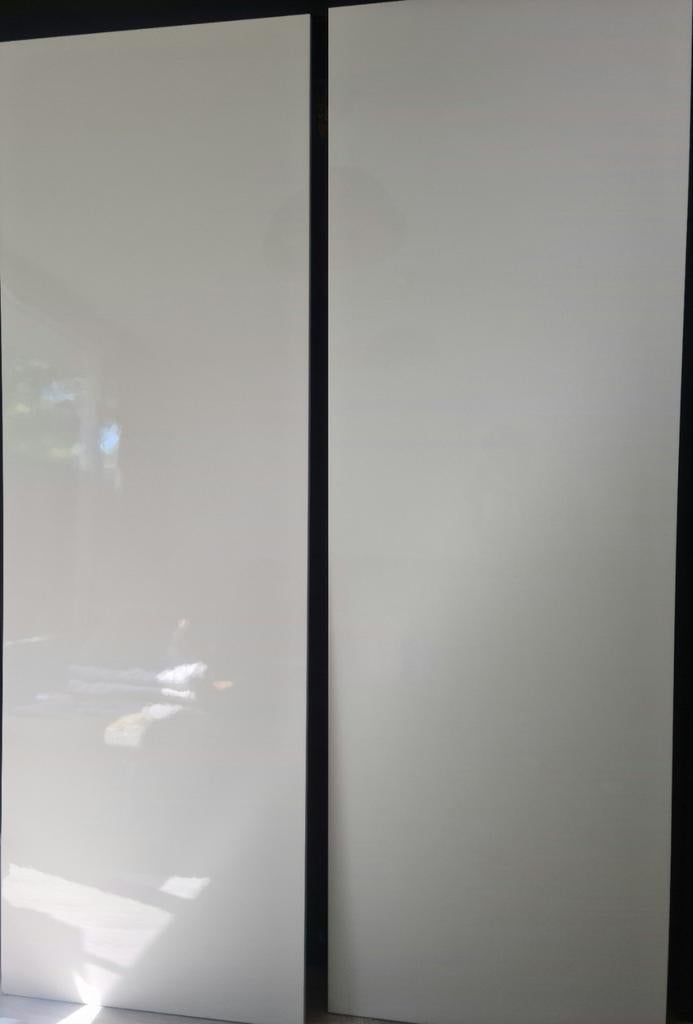 IKEA HASVIK Schuifdeuren Hoogglans Wit (set van 2), Ophalen, Overige materialen, Modern, Hoogglans, Gebruikt