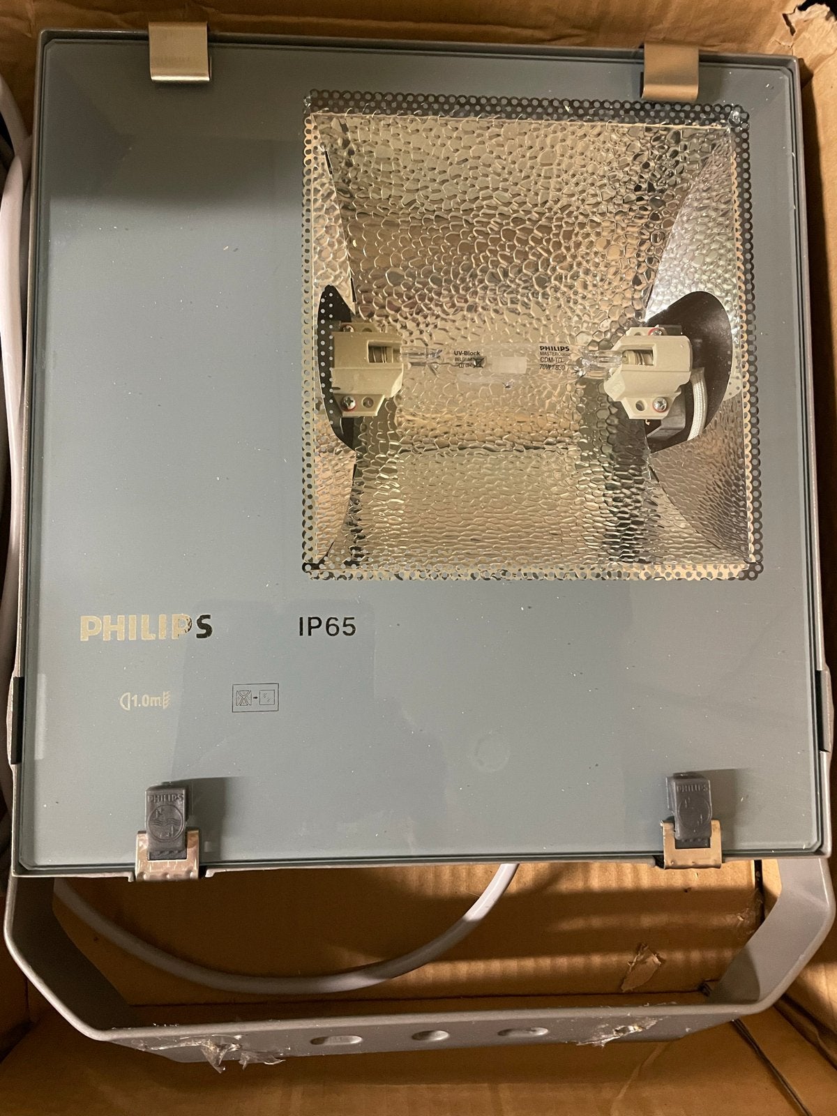 Philips IP65 Gasontladingslamp 70W Warm Wit RX7S, Gebruikt, Grijs, Philips, Overige fittingen