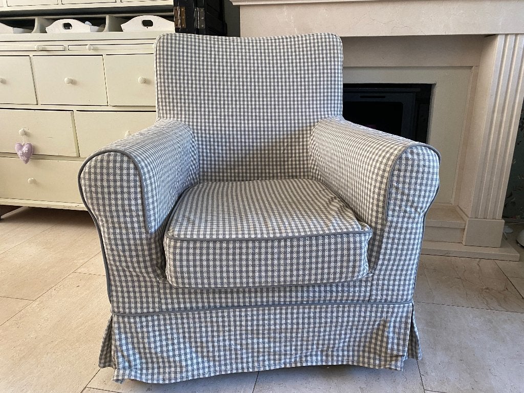 Stoelhoes IKEA ektorp, Huis en Inrichting, Fauteuils, Ophalen, Gebruikt, 75 tot 100 cm, Stof