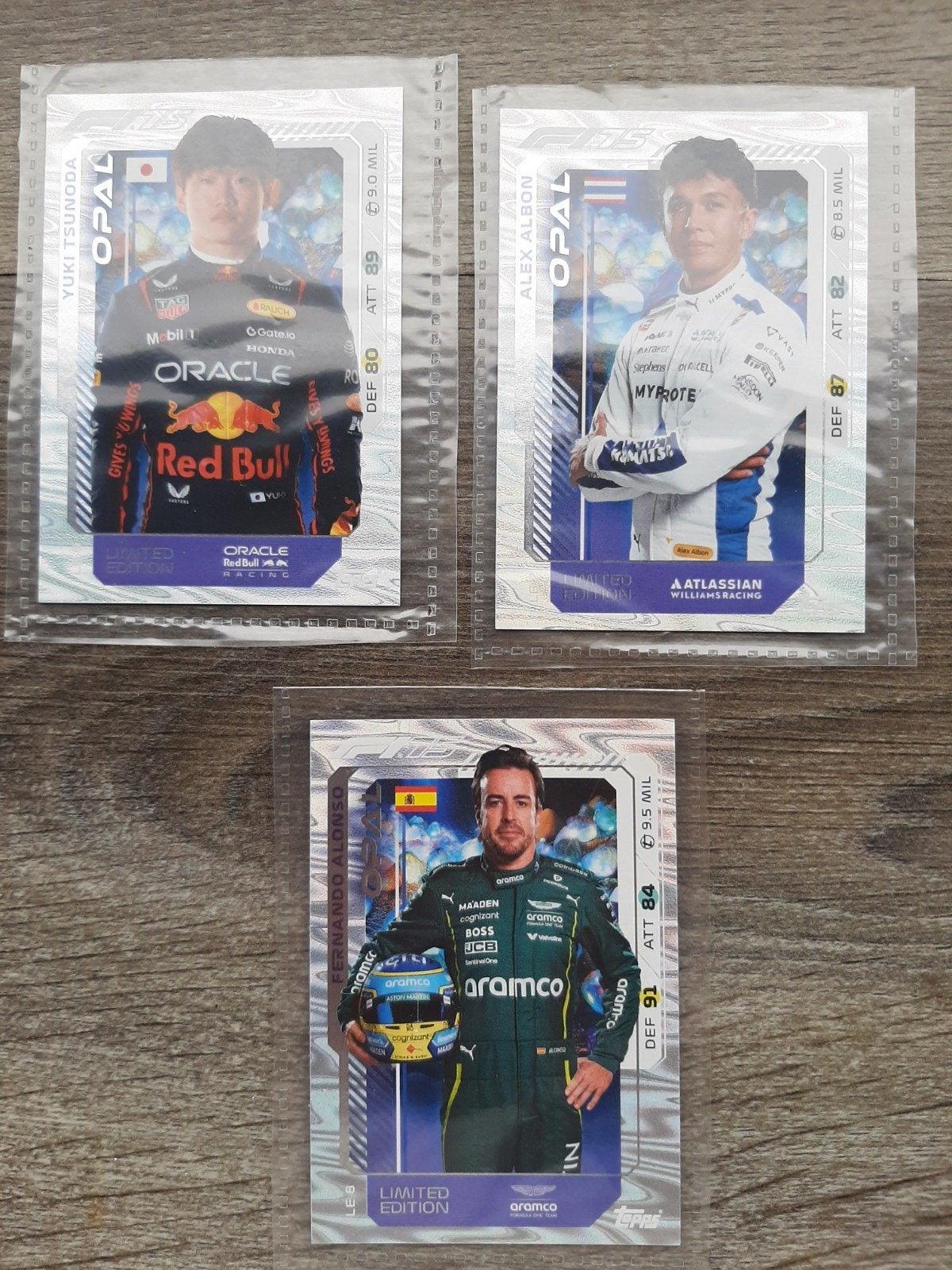 F1 Topps Chrome Opal Limited Edition Kaarten, Ophalen of Verzenden, Zo goed als nieuw, Meerdere kaarten, Foil