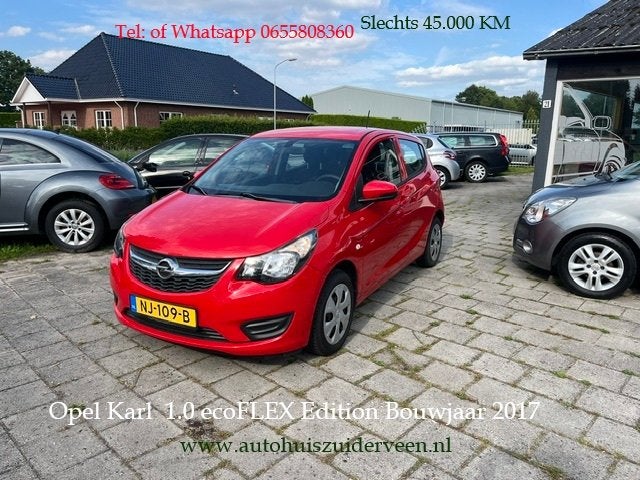 OPEL Karl 1.0 ecoFLEX 75pk Edition Airco 45.000 Km, Auto's, Voorwielaandrijving, 839 kg, Stof, Gebruikt