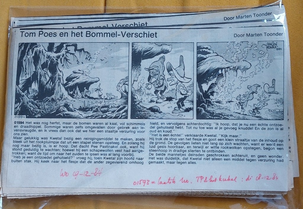 Heer Bommel in het verschiet, krantenknipsel., Verzamelen, Ophalen of Verzenden, Olivier B, Bommel en Tom Poes, Zo goed als nieuw