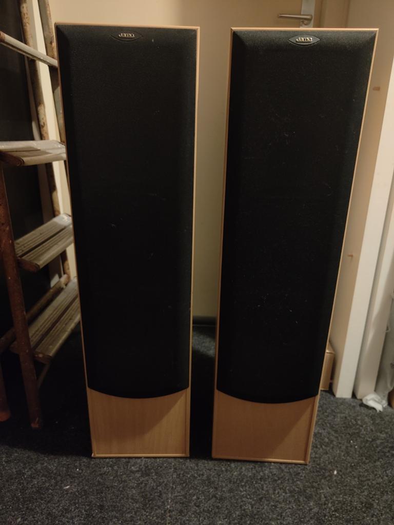 Jamo Studio 190 Zuilspeakers - Krachtig Geluid, Ophalen, Gebruikt, 120 watt of meer, Front, Rear of Stereo speakers