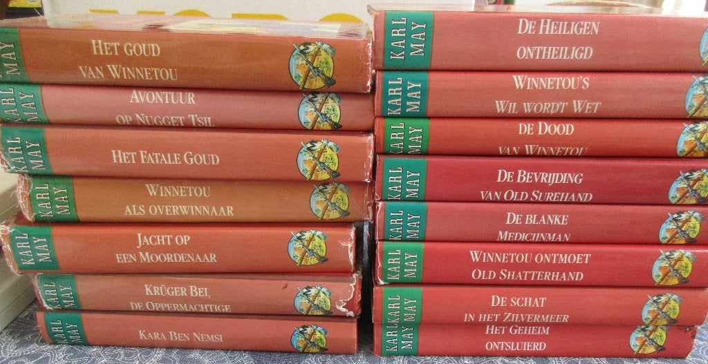 15 Karl May boeken voor 10,00, Ophalen of Verzenden, Gelezen