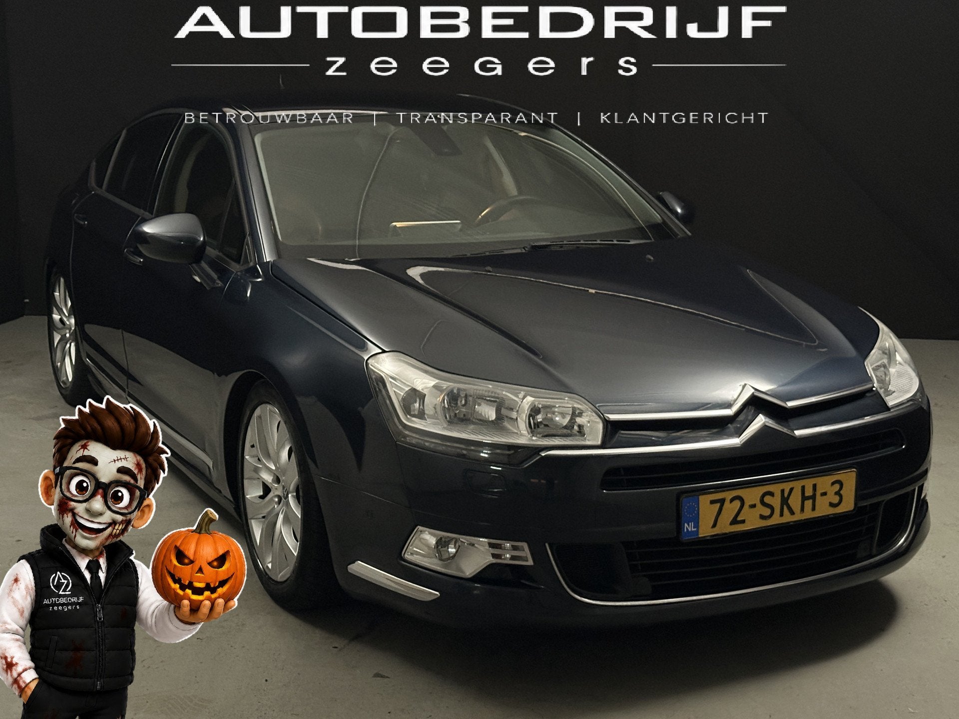 Citroën C5 1.6 THP Business *Automaat*Multimedia*AC*, Euro 5, 1490 kg, Gebruikt, Blauw