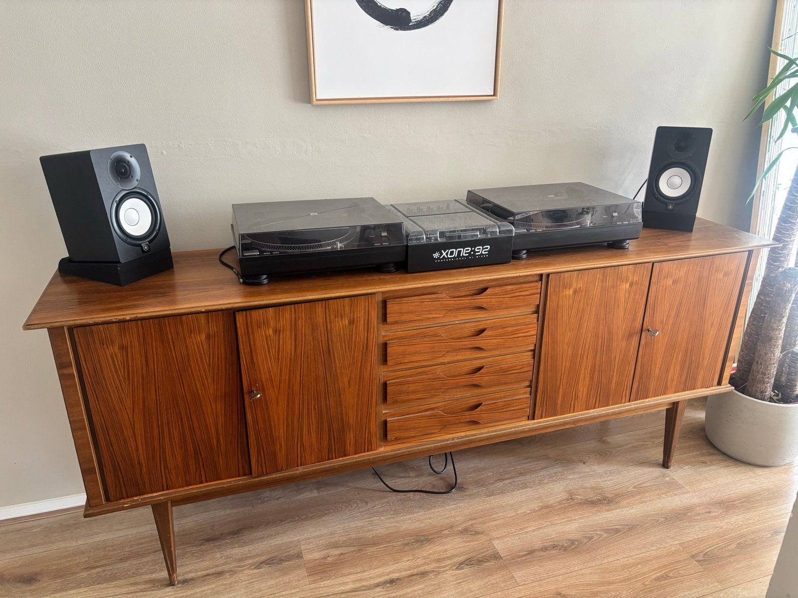 Vintage Dressoir Sideboard teak Hout Jaren 60, Ophalen
