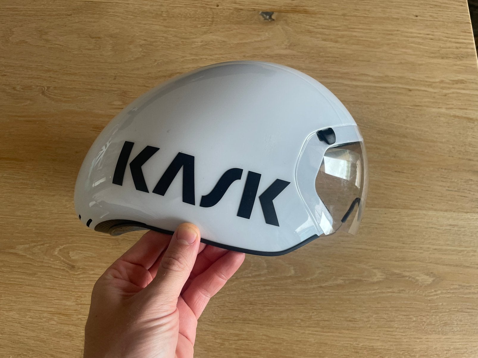 Tijdrit helm/triatlon helm: Kask Crono TT Pro, Fietsen en Brommers, Fietsaccessoires | Fietshelmen, Verzenden, Zo goed als nieuw