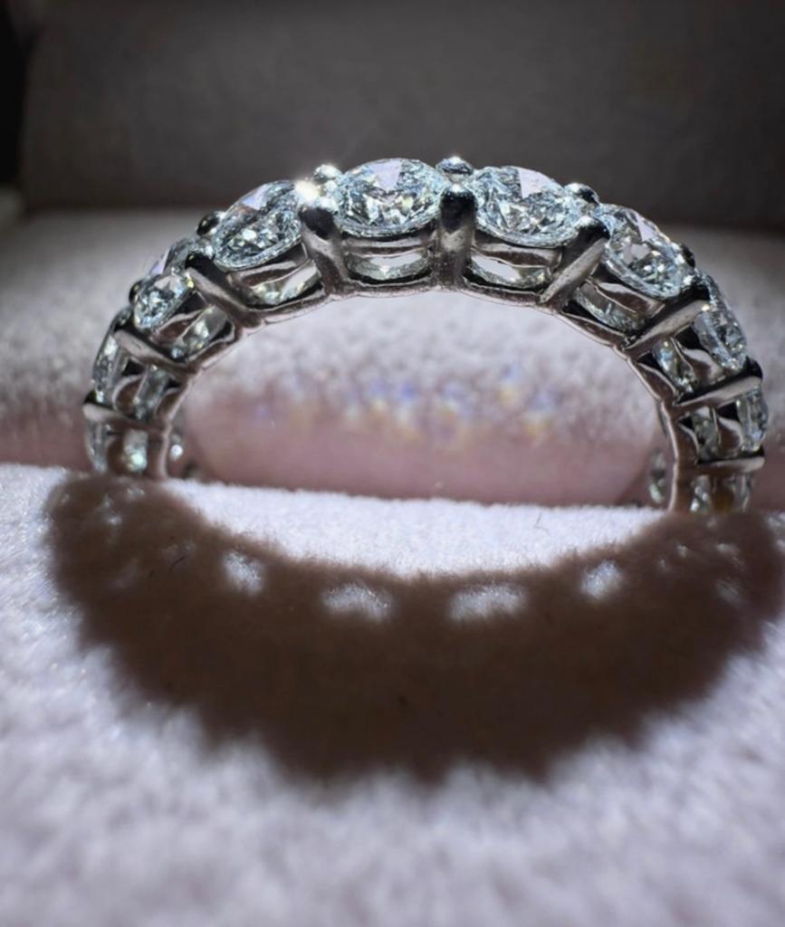 Tennis ring goud 750 - 18 karaat met diamant inc certivicaat, Ophalen of Verzenden, Nieuw, Goud, Dame