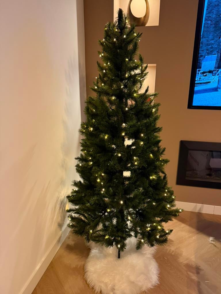 Groene kerstboom met led lampjes 165cm hoog Triumph Tree, Ophalen, Zo goed als nieuw