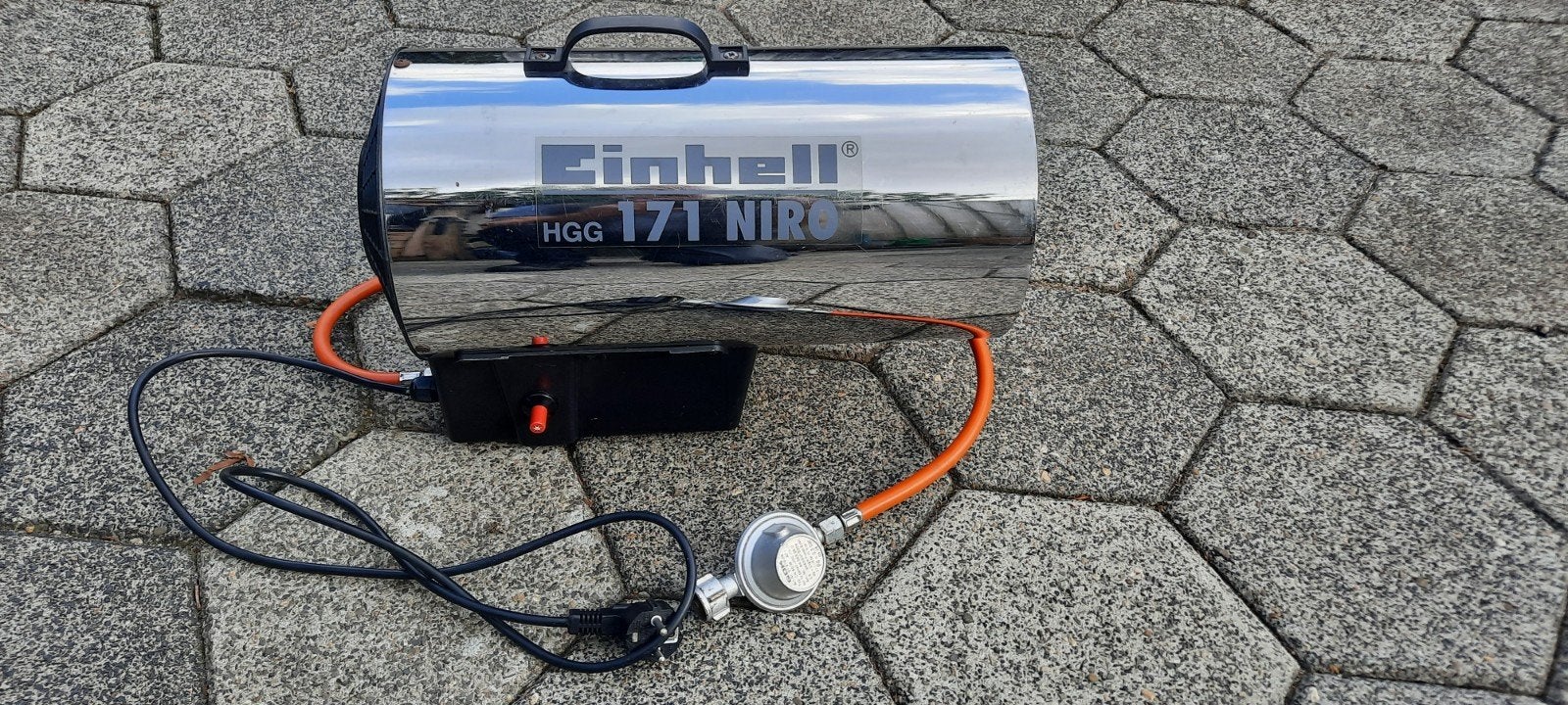 Einhell HGG 171 Niro heteluchtkanon op gas, Doe-het-zelf en Verbouw, Ophalen of Verzenden, Minder dan 60 cm, 30 tot 80 cm