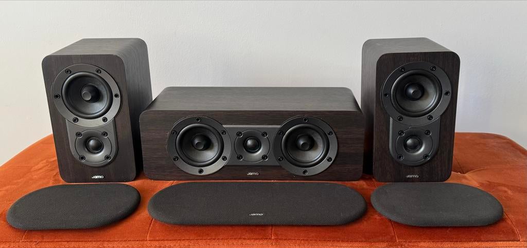 Jamo S420 surround speakers, Gebruikt, Ophalen of Verzenden, 60 tot 120 watt, Surroundset zonder subwoofer