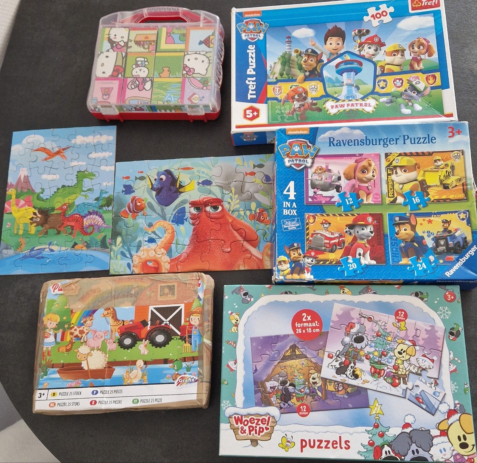 Grote set kinderpuzzels, Ophalen of Verzenden, Meer dan 50 stukjes, Zo goed als nieuw, 2 tot 4 jaar