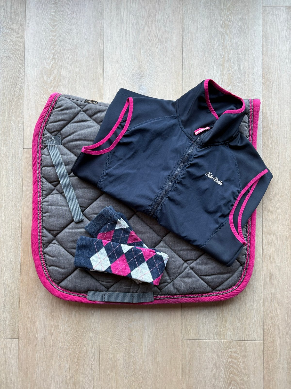 Set Fuchsia / Grijs / Blauw, Ophalen, Gebruikt