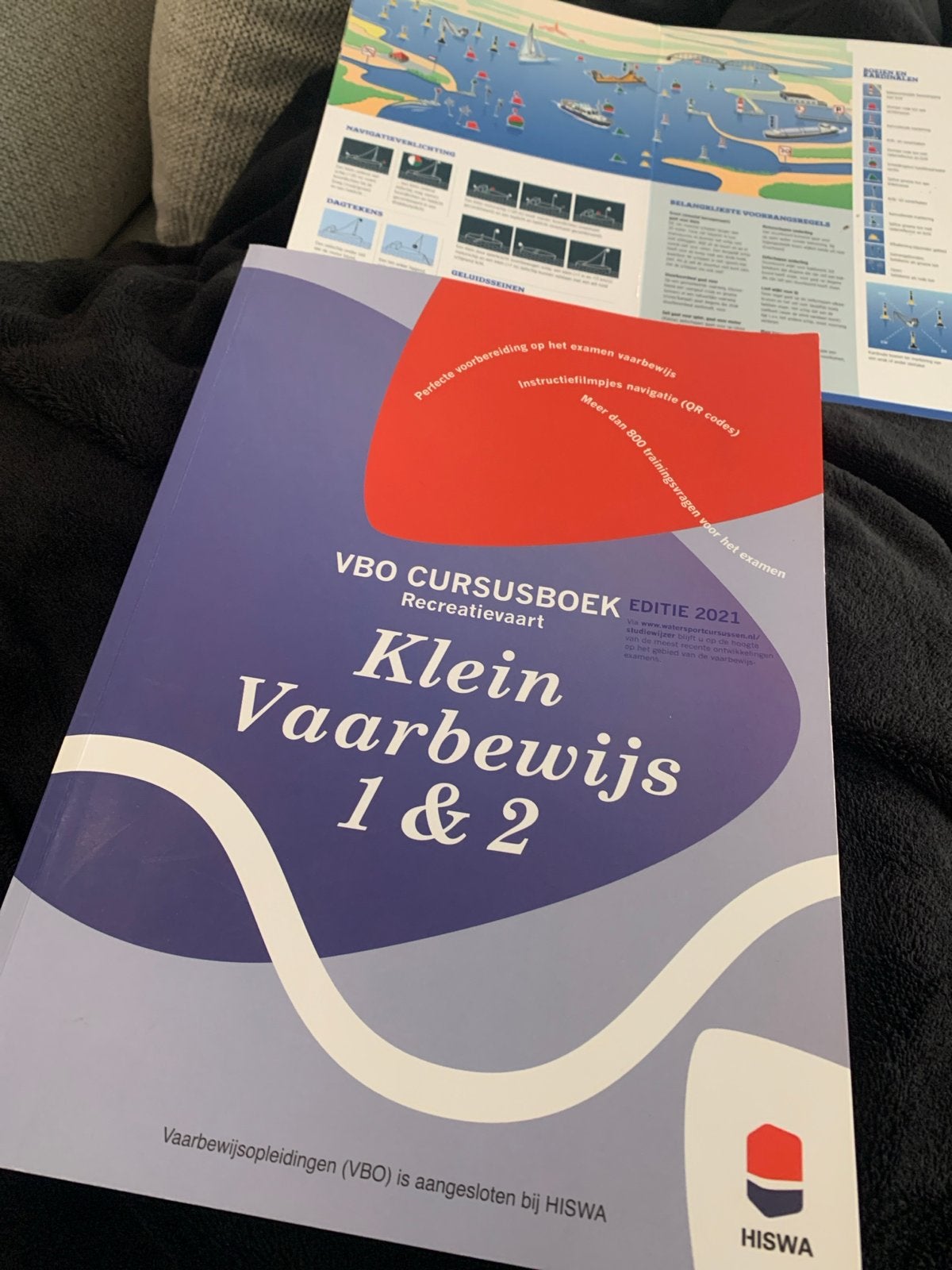 VBO Cursusboek Klein Vaarbewijs 1 & 2 Recreatievaart, Ophalen of Verzenden, Zo goed als nieuw, Overige niveaus