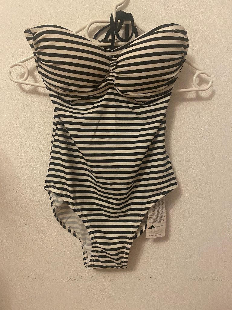 Nieuw gestreept zwart-wit badpak maat 38, Kleding | Dames, Badmode en Zwemkleding, Ophalen of Verzenden, Nieuw, Meerkleurig, Badpak