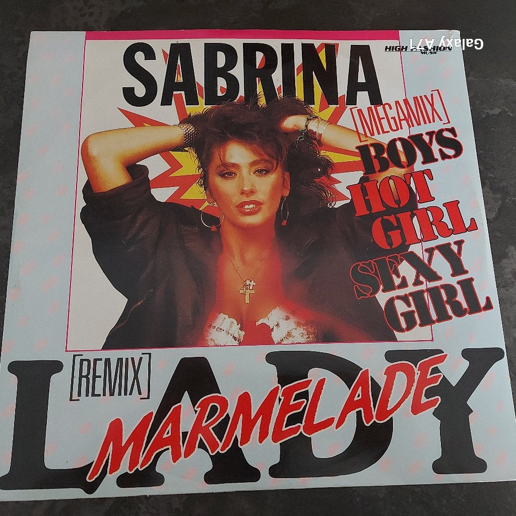 12" Maxisingel Sabrina - Lady Marmalade (Remix) / Megamix, Gebruikt, Ophalen of Verzenden, Fotohoes, Disco