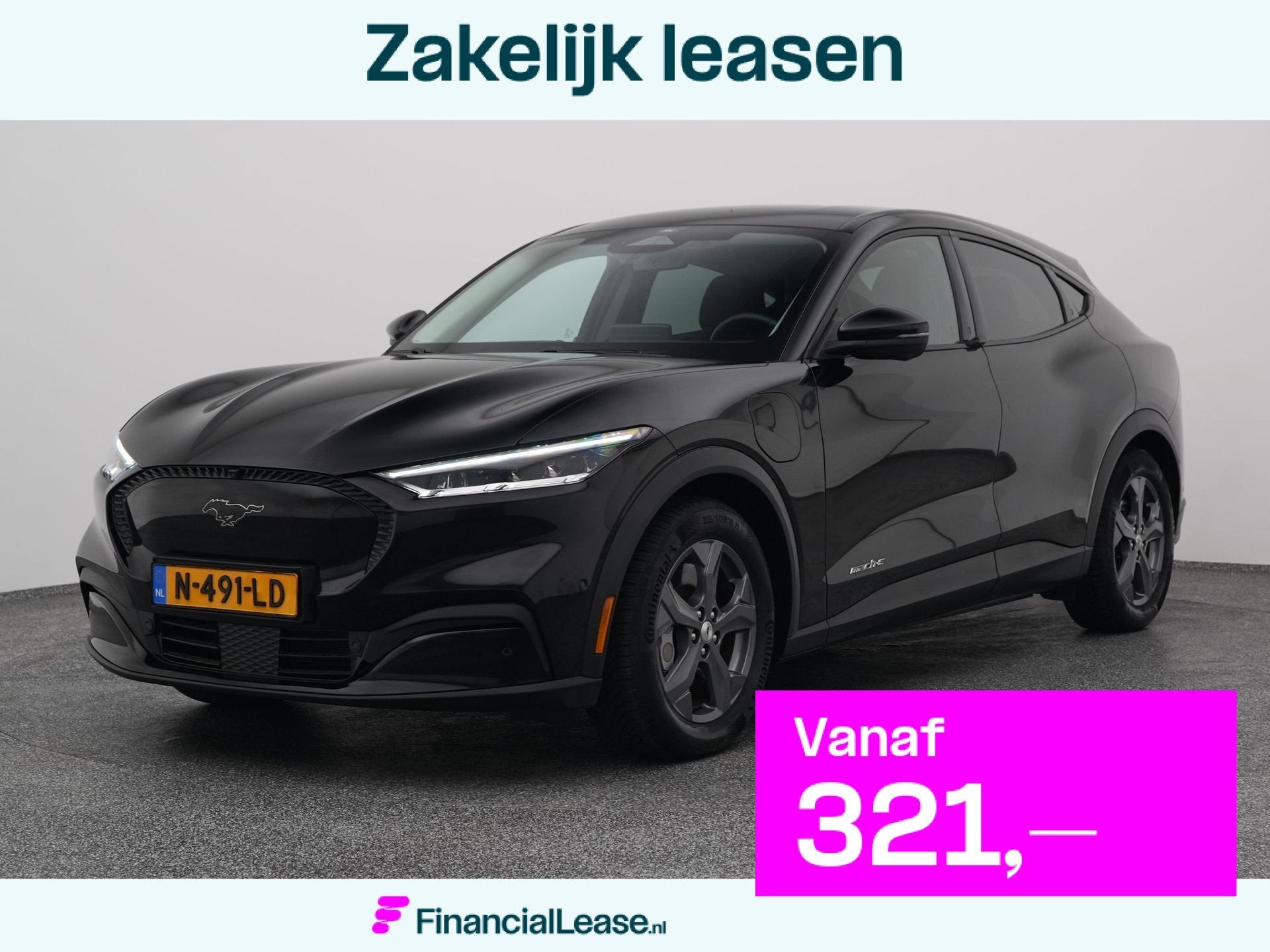 Ford Mustang Mach-E RWD 75 kWh | 360 | B&O | STOEL- EN STU, Automaat, Achterwielaandrijving, Gebruikt, Met garantie (alle)
