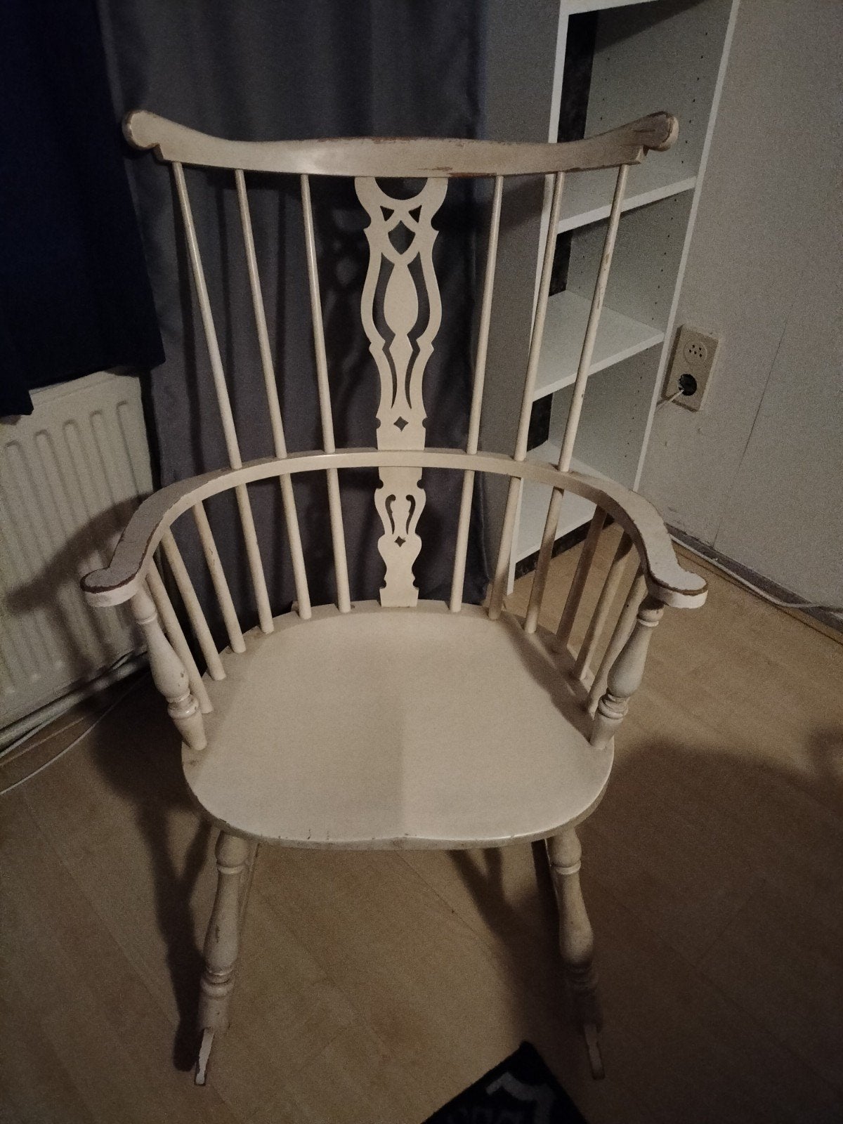 Schommelstoel, Huis en Inrichting, Ophalen, Gebruikt, Wit, Klassiek, Vintage