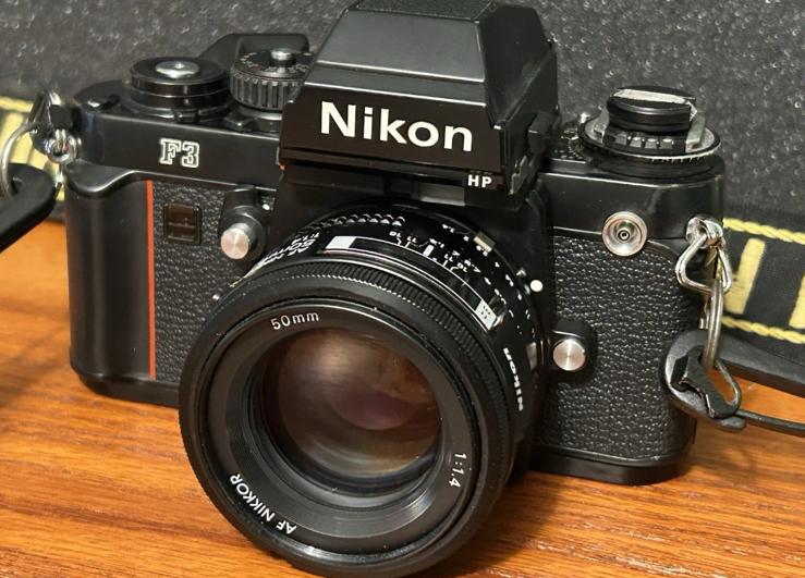 Nikon F3 + 50mm lens, Ophalen of Verzenden, Zo goed als nieuw, Spiegelreflex, Nikon