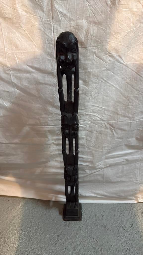 Horen, zien en zwijgen beeld, Antiek en Kunst, Overige onderwerpen, Houtsnijwerk, Ophalen of Verzenden, 1 meter - 2 meter
