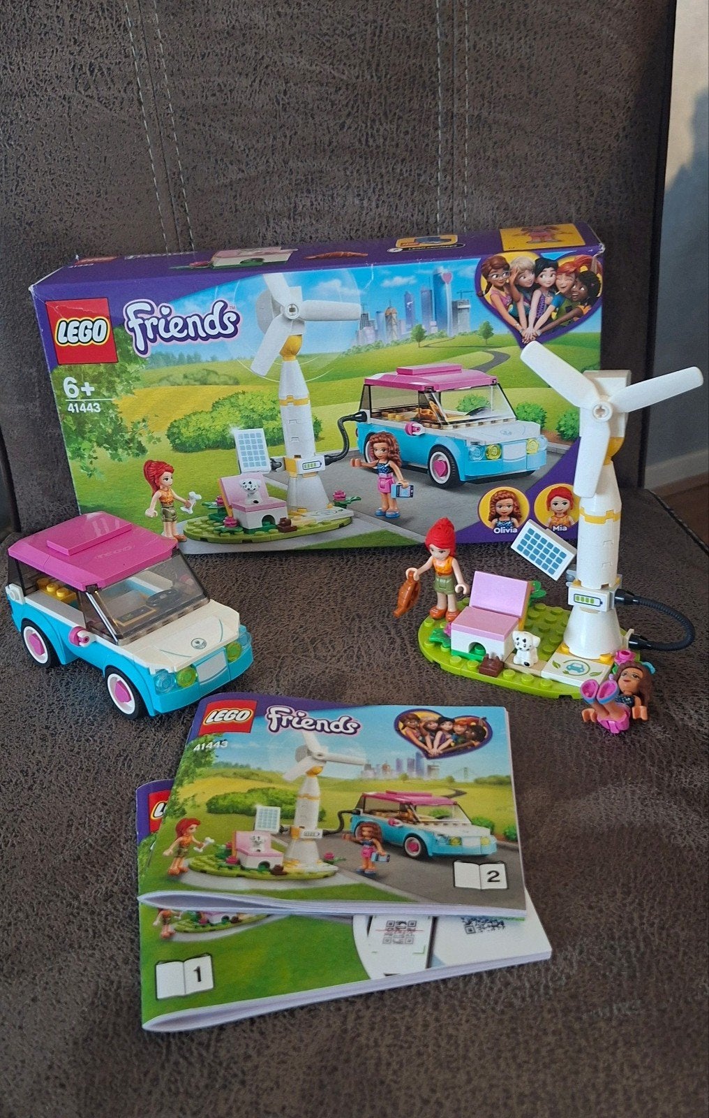 Lego Friends 41443 - Andrea's Elektrische Auto, Ophalen, Lego, Friends, Zo goed als nieuw