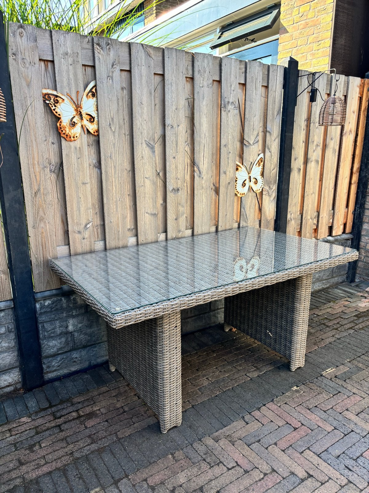 Tuintafel (intratuin), Ophalen, Zo goed als nieuw, Rechthoekig, Aluminium