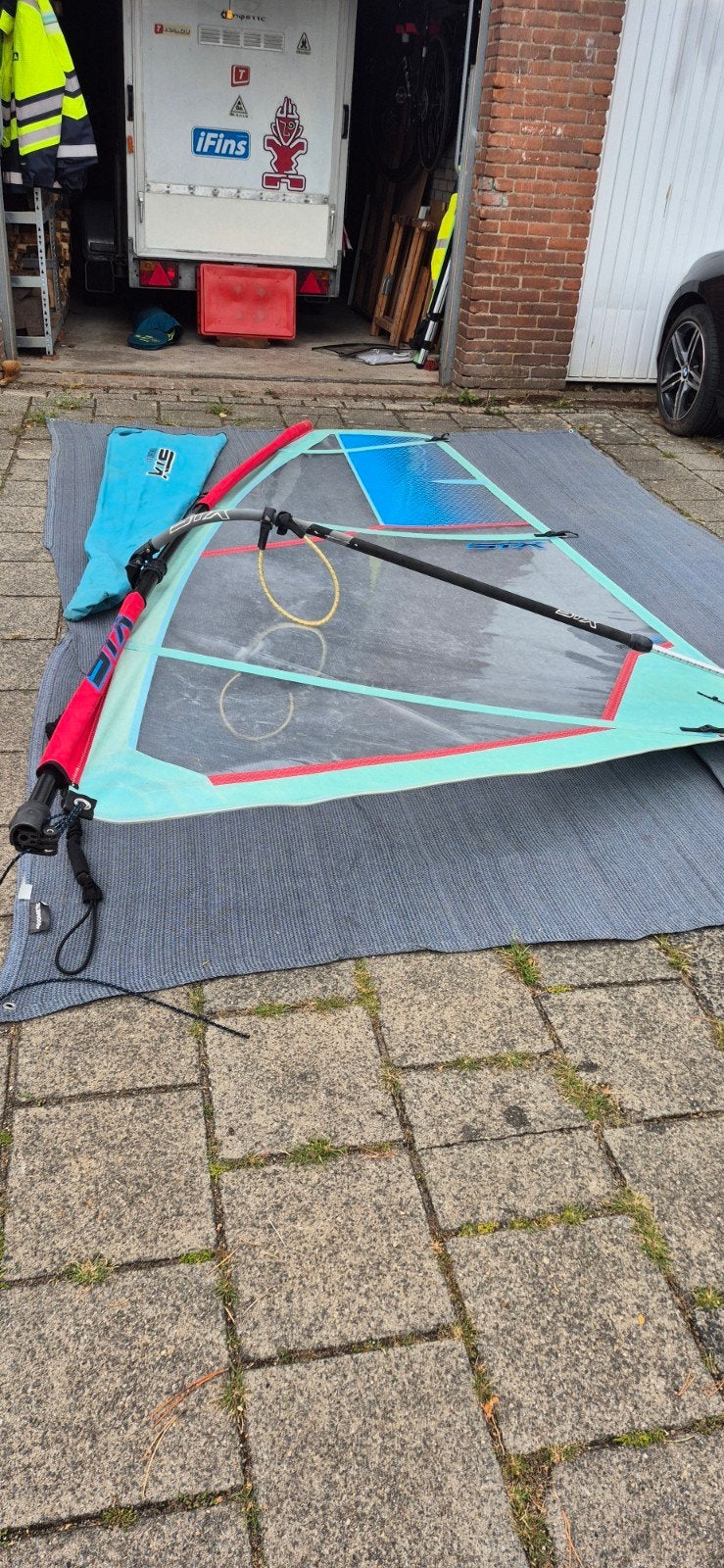 STX Powerkid 4.4 m2 windsurf kinderset, Watersport en Boten, Ophalen, Gebruikt, Zeil, 3.5 tot 5 m²