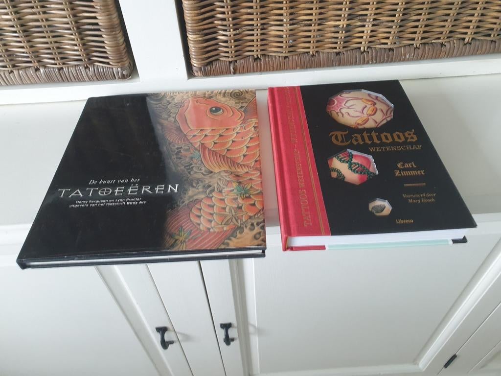 2 boeken over tatoeëren, Ophalen of Verzenden, Gelezen