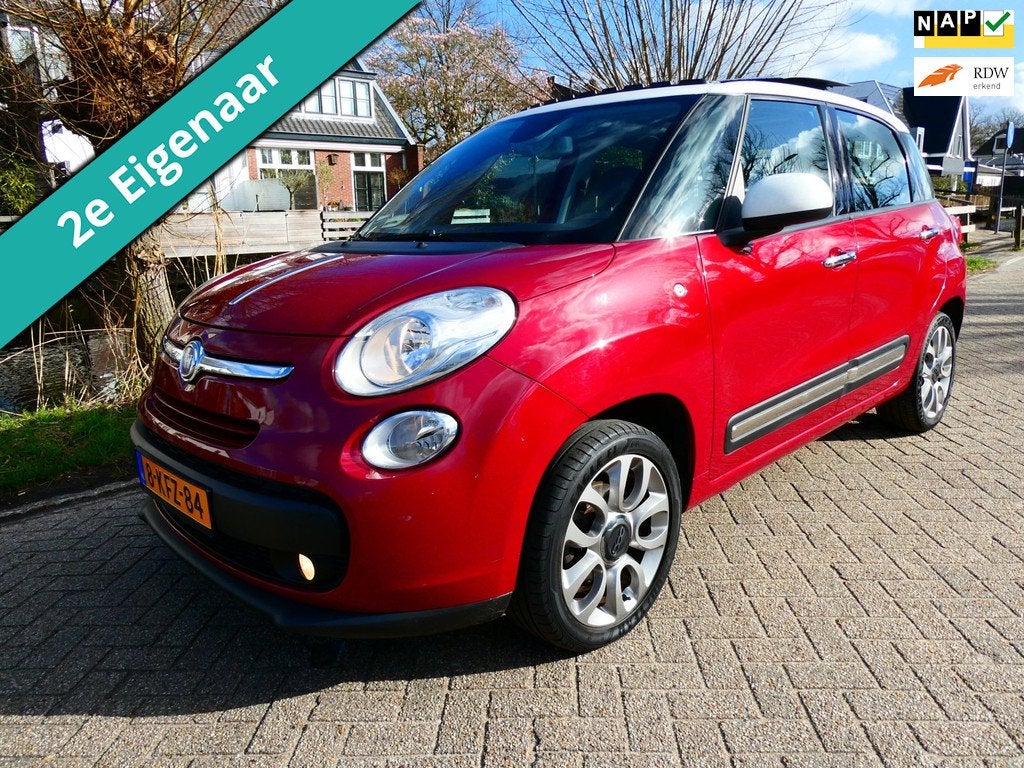 Fiat 500 L 0.9 TwinAir Lounge 105pk 2e eig. Clima Cruise Pan, Stof, Gebruikt, Euro 6, Origineel Nederlands