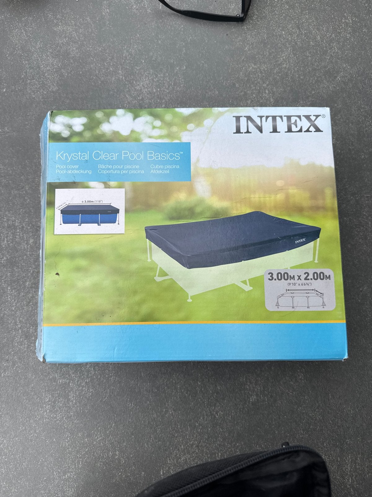 Intex Krystal Clear Pool Basics Afdekzeil 3.00m x 2.00m, 200 tot 300 cm, Overige typen, Nieuw, Ophalen of Verzenden