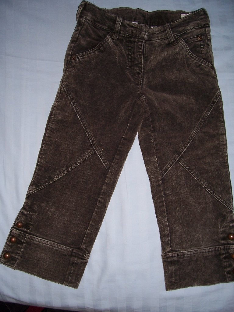 Mooie 3-kwart broek bruin / ribstof maat 140 merk c&a, Kinderen en Baby's, Kinderkleding | Maat 140, Broek, C&A, Meisje, Ophalen of Verzenden