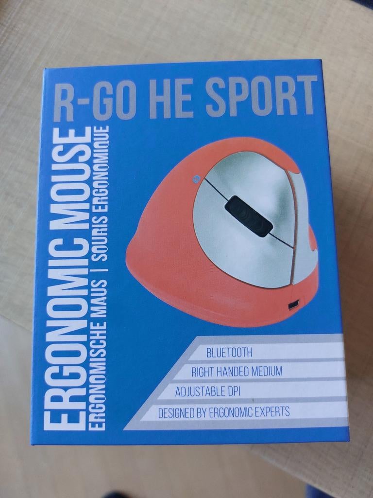 R-Go He Sport ergonomische muis voor rechtshandig, Computers en Software, Muizen, Overige merken, Rechtshandig, Muis, Ergonomisch