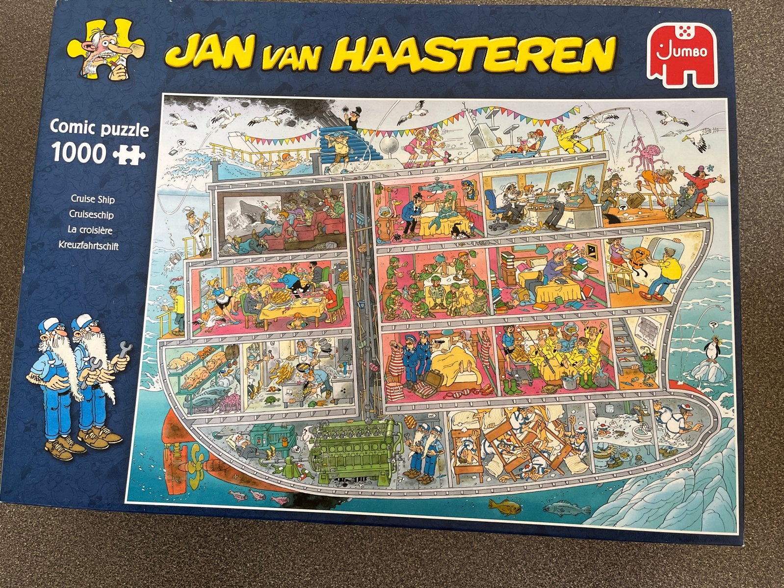 Jan van Haasteren Comic Puzzel - Cruiseschip 1000 stukjes, Ophalen of Verzenden, Meer dan 50 stukjes, Zo goed als nieuw, 6 jaar of ouder