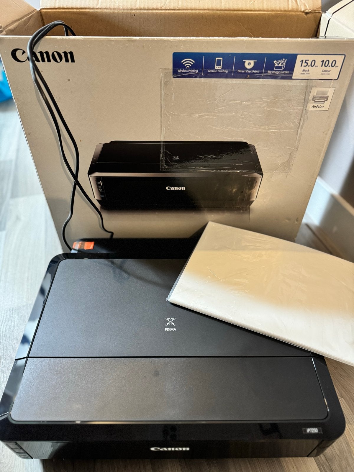 Eetbare Canon Pixma iP7250 printer - Zo goed als nieuw, Computers en Software, Printer, Inkjetprinter, Kleur printen, Ophalen of Verzenden