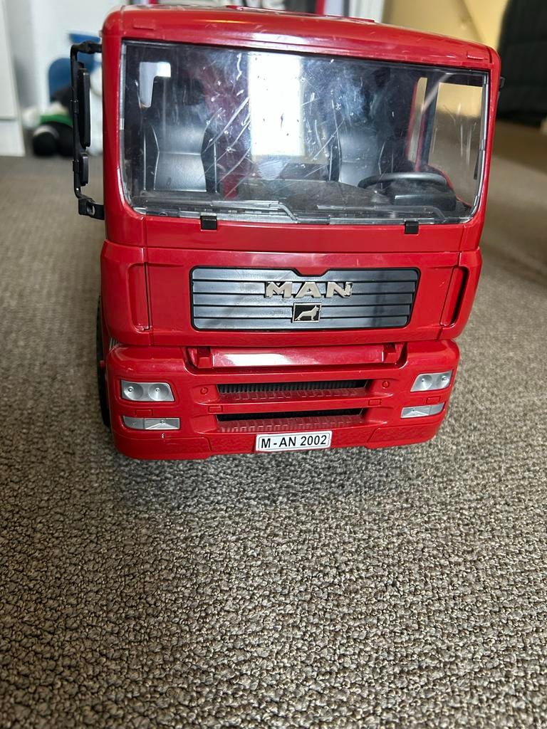 Bruder MAN Vrachtwagen met Kiepbak - Speelgoed, Ophalen, Gebruikt