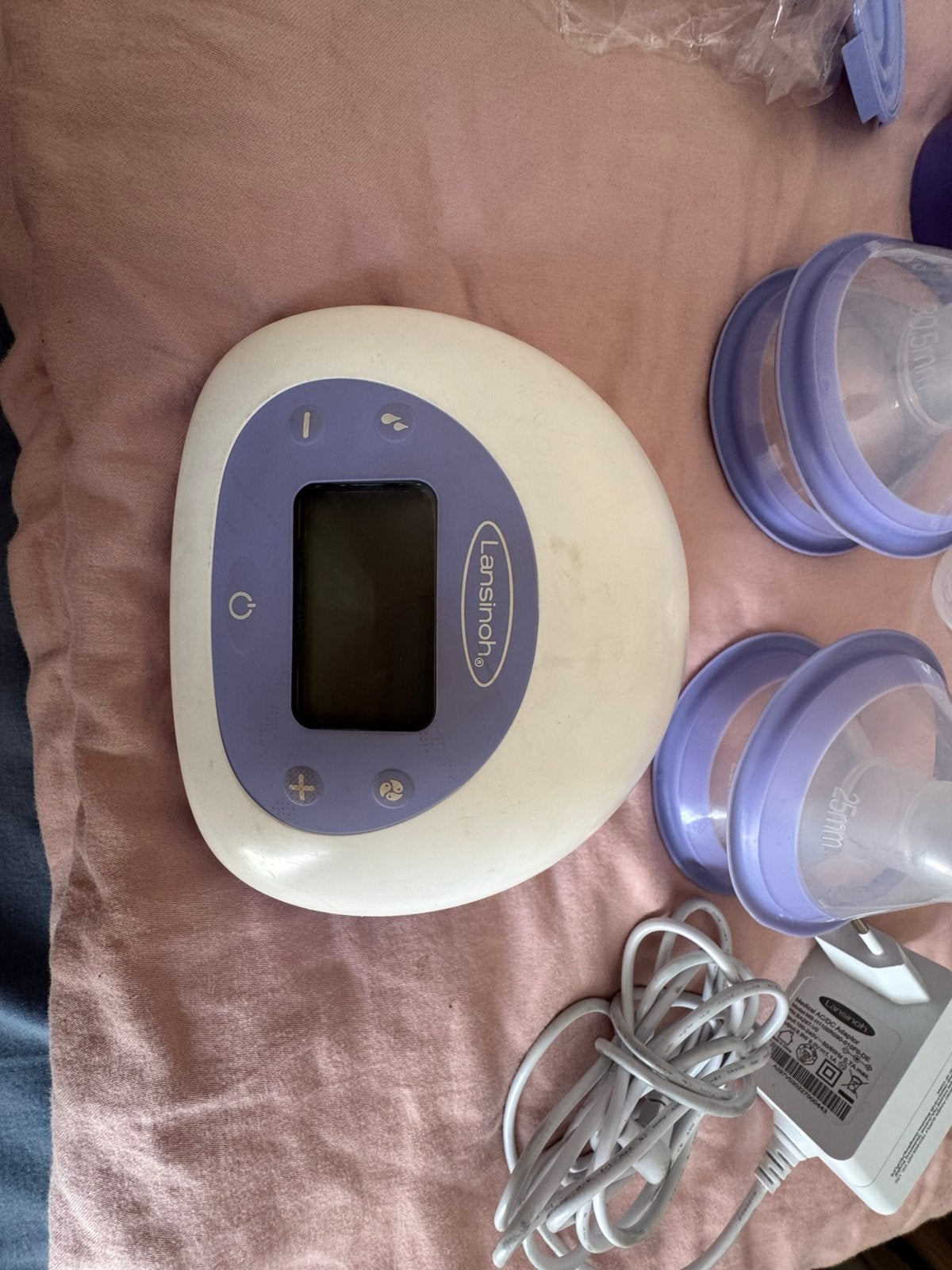 Lansinoh 2-in-1 elektrische borstkolf met accessoires, Ophalen, Gebruikt