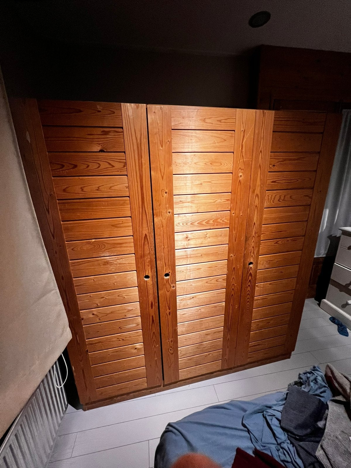 Wooden Wardrobe / Houten Kledingkast, Ophalen, 150 tot 200 cm, Zo goed als nieuw, 150 tot 200 cm
