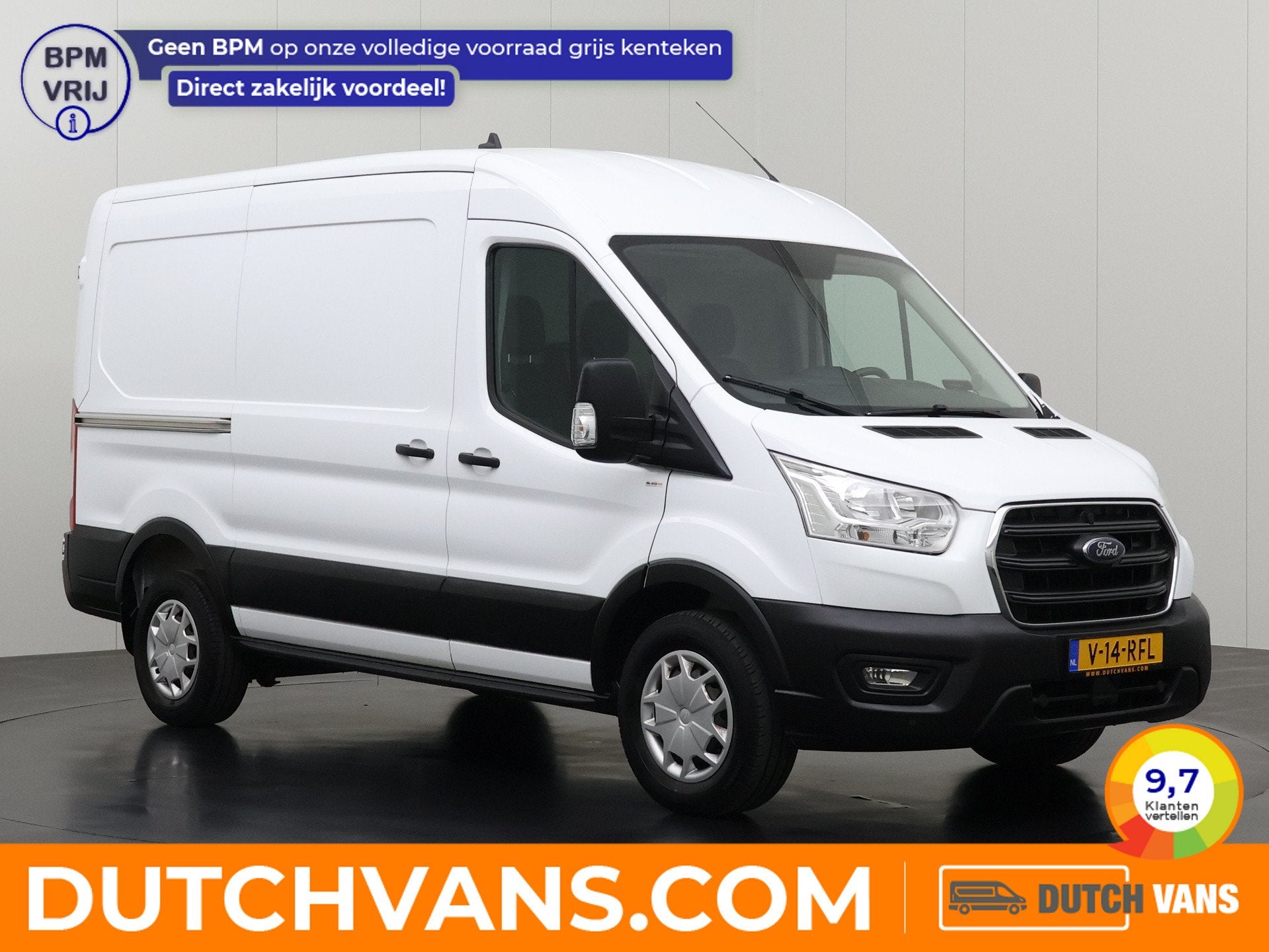 Ford Transit 2.0TDCi 130PK L2H2 | Airco | Cruise | 3-Zits |, Voorwielaandrijving, Gebruikt, 4 cilinders, 2500 kg