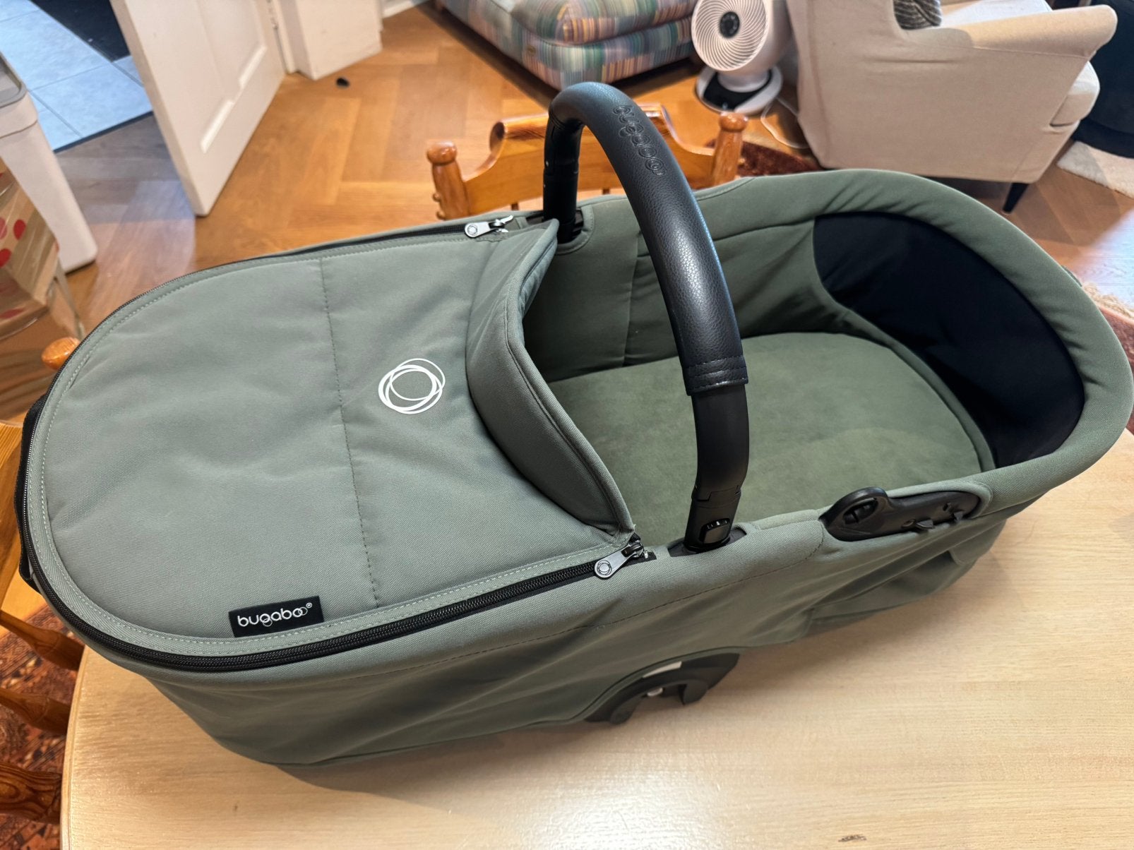 Bugaboo Dragonfly Newborn Bassinet (Forest Green) – like new, Ophalen of Verzenden, Zo goed als nieuw, Bugaboo