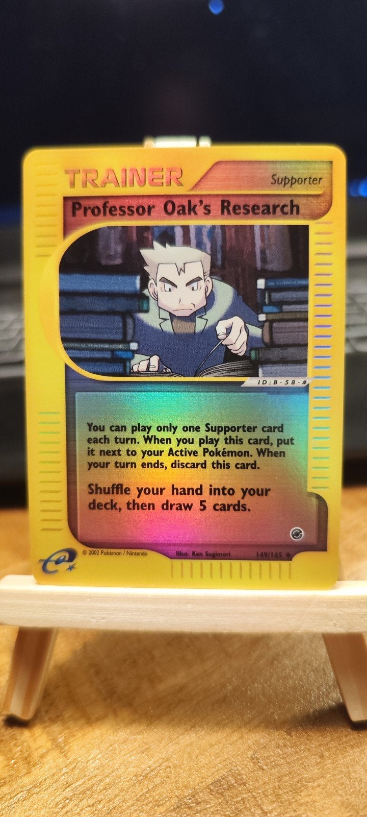 Professor Oak's Research Expedition Base Set Pokémon Kaart, Ophalen of Verzenden, Zo goed als nieuw, Losse kaart, Foil
