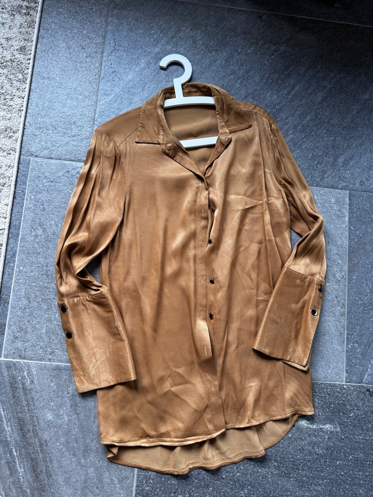 YAYA Viscose Blouse - Maat 38/40 (M), Ophalen of Verzenden, Gedragen, Maat 38/40 (M), Bruin