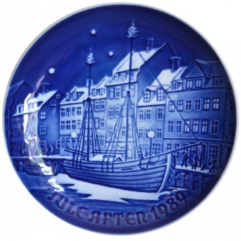 Bing Grondahl kerstbord 1989, Ophalen of Verzenden