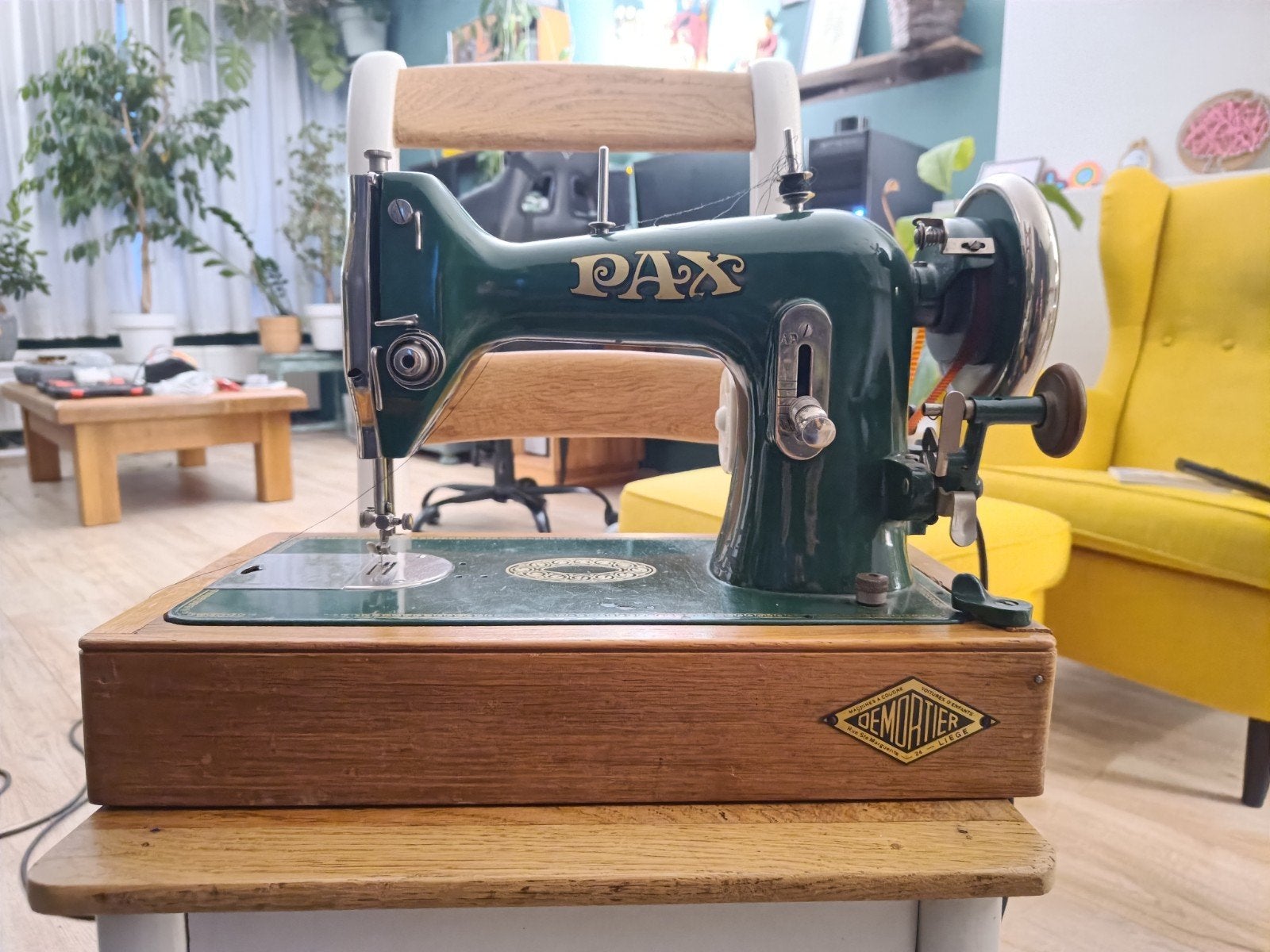 Vintage PAX Naaimachine - Demortier Luik, Ophalen
