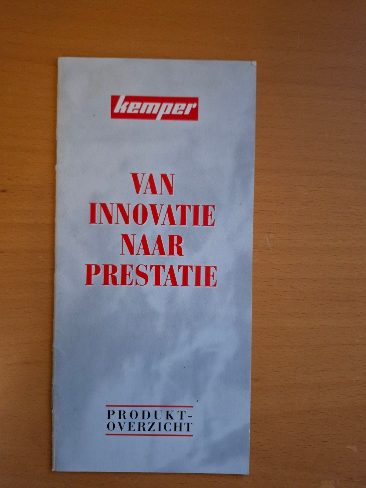 Kemper Productoverzicht: Van Innovatie naar Prestatie, Boeken, Ophalen of Verzenden